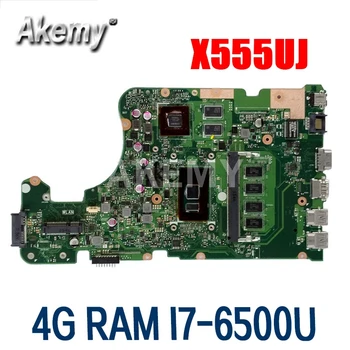 Amazoon X555UJ płyta główna laptopa Asus X555UJ X555UF F555U X555UB X555UQ X555UTest oryginalna płyta główna 4G RAM I7-6500U