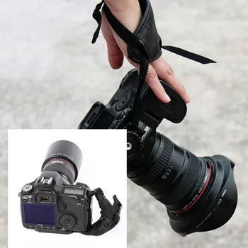 Andoer Camera PU Hand Grip pasek do nadgarstka kamera wideo torby akcesoria Fotograficzne Nikon Canon Sony Camera