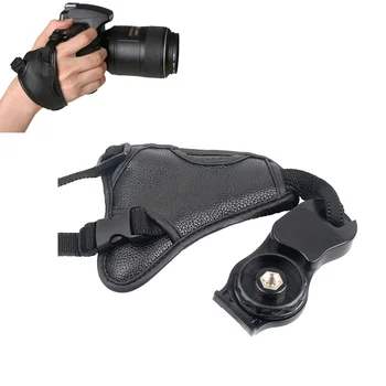 Andoer Camera PU Hand Grip pasek do nadgarstka kamera wideo torby akcesoria Fotograficzne Nikon Canon Sony Camera