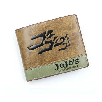 Anime JoJo Bizarre Adventure portfel hacki sztuczna skóra portfel na monety