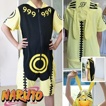 Anime Naruto bielizna nocna mężczyźni Akatsuki Uchiha Itachi lato cosplay kostium kobiety dorosły krótki rękaw Kawaii bawełna piżama kombinezon