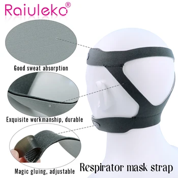 Anty-chrapanie nakrycie głowy dla CPAP maski elastyczna włóknistej pałąk uniwersalny do nosa, maska kompletna maska do twarzy, głowy pas dla medycyny