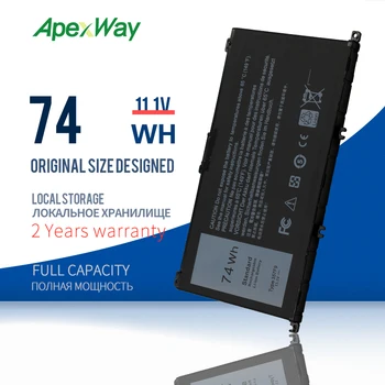 Apexway 11.1 V 74WH 357F9 bateria do laptopa Dell Inspiron 15 7000 7559 INS15PD-1548B INS15PD-1548R INS15PD-1748B INS15PD-1748R