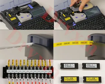 Atramentowy taśmy kasetowe wkłady MK-RS100B(3604B001)kompatybilny Drvxin-01 do drukarki elektronicznych etykiet MK1500,M-1PRO IV,MK2500