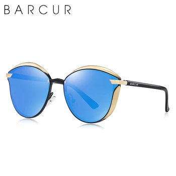 BARCUR Luxury Brand damskie okulary polaryzacyjne okulary dla kobiet UV400 ochrony Lunetę Femme