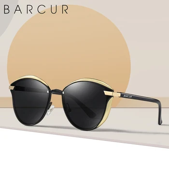 BARCUR Luxury Brand damskie okulary polaryzacyjne okulary dla kobiet UV400 ochrony Lunetę Femme