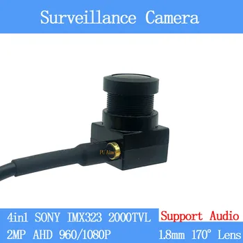 Bardziej szerokokątny 170degree 4in1 2000TVL CCTV kamera SONY IMX323 HD 2MP 1080P Security Surveillance Camera z аудиомикрофоном