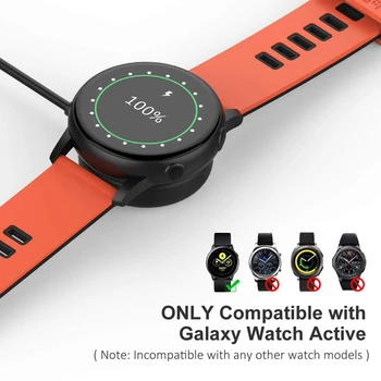 Bezprzewodowa stacja dokująca dla Samsung Galaxy Watch Active 2 40 mm 44 mm Smart Watch Charger Wristband uchwyt