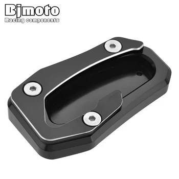 BJMOTO For YAHAMA T-MAX 530 Motorcycle CNC Side Stojak Stand Extension Plate For Yamaha Tmax 530 SX DX 2017-2018
