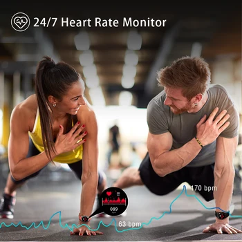 Blackview X1 SmartWatch 5ATM Wodoodporny Heart Rate Clock Sleep Monitor Men Women Sports Ultra-Long Battrey dla IOS Android Phone