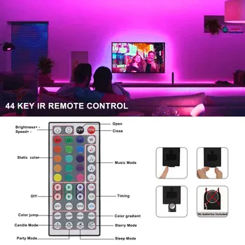 Bluetooth Led Strip Light TV Background Lighting Home Decor LED Lights for Hallway Stairway Light Lighting with Remote Control
