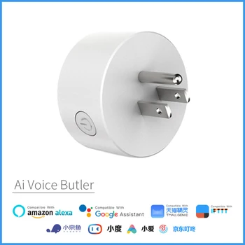 Bluetooth, WiFi Smart Wireless Plug EU US UK Adapter Remote Power Outlet Timer Socket For Alexa Google Home APP