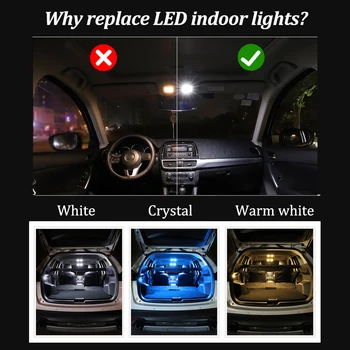 BMTxms 9szt Canbus Car LED Interior Map Light lampa tablicy rejestracyjnej do Seat Ibiza V MK5 Sportcoupe ST 6J 6P 2009-2016