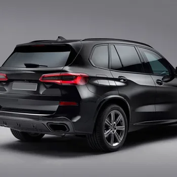 BMW X5 G05 X7 G07 2019-21 stal samochodowa czarna pokrywa rury wydechowej samochodu naklejki akcesoria samochodowe (nadaje się do sportowej wersji M）
