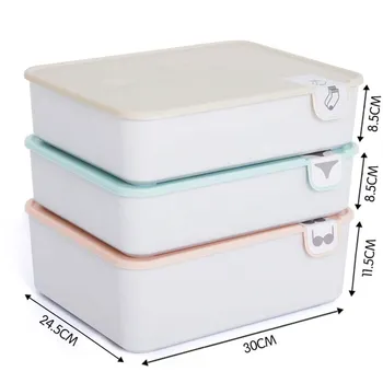Boxi Home Underwear Storage Box Organizator Plastikowe Osłony Skrzynki Do Przechowywania Krawatów Skarpety Biustonosz Biżuteria Bigos Organizatorzy Skrzyni