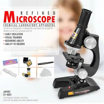 Brodzik dla dzieci junior mikroskop Science Lab Kit z lekkimi edukacyjne zabawki prezenty