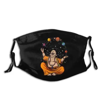 Budda Żonglerka Kosmicznych Planet Zabawny Nadruk Wielokrotnego Użytku Pm2.5 Filtr Maska Do Twarzy Joga Medytacja Zen Duchowy Buddyzm Buddyjski Joga
