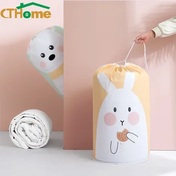 CTHome Cute Home Large Organizer Storage Bag Clothes Packaging Toy Packing Quilt Closet Closet Closet bagażu torby do poduszki