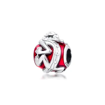 Czerwone koraliki do wyrobu biżuterii Wiosna DIY Fit bransoletka Femme 925 srebro biżuteria 2020