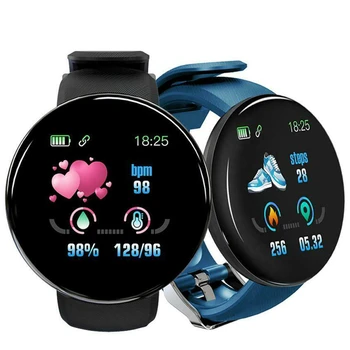D18 Smart Watch 2020 Sports Fitness Smartwatch Men Women Kids Reloj Blood pressure Smart Bracelet dla IOS Android amazfit gts
