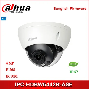 Dahua IP camera IPC-HDBW5442R-ASE 4MP WDR IR Dome AI Network Camera support ePOE Security camera