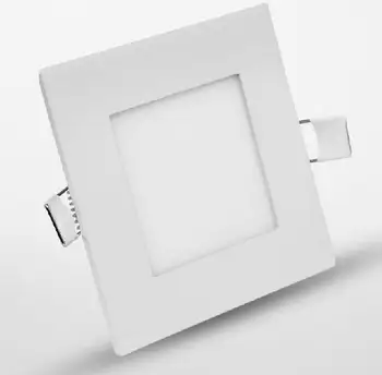 Darmowa wysyłka 120 mm/100 mm okrągły /kwadratowy ultra-cienki 6 W led Panel light aluminiowa osłona niż 3-24 W panel light AC85-265V