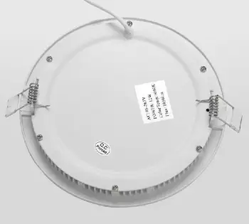 Darmowa wysyłka 120 mm/100 mm okrągły /kwadratowy ultra-cienki 6 W led Panel light aluminiowa osłona niż 3-24 W panel light AC85-265V