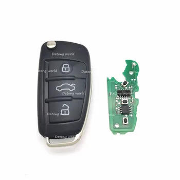 Datong World Car Remote Key do Audi A3 S3 TT A4 S4 2005-2013 PN 8P0837220E z 48 chipem 315 mhz Auto Smart Control Key