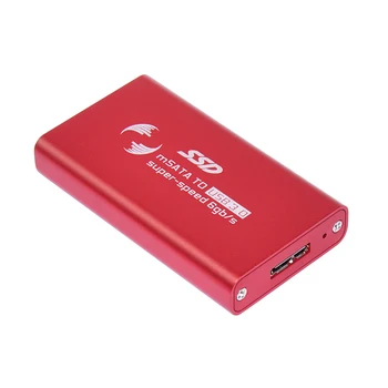 DeepFox SSD Drive Dysk mSATA to USB 3.0 2.5 inch Portable External Mobile Box SSD Box dla laptopa do 5 Gb z