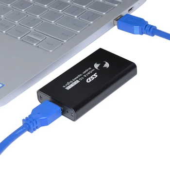 DeepFox SSD Drive Dysk mSATA to USB 3.0 2.5 inch Portable External Mobile Box SSD Box dla laptopa do 5 Gb z