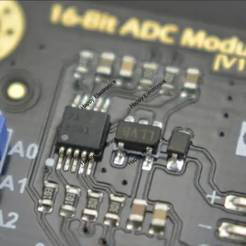 DFRobot Gravity I2C ADS1115 16-bitowy moduł ADC AD analogowy przetwornik sygnału, Kaskada 3,3~5,0 w kompatybilny z Arduino, Raspberry Pi
