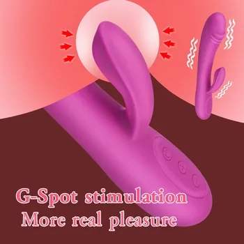 Dildo wibrator Królik Мультискоростной dildo wibrator łechtaczki stymulator pochwy masażer sex zabawki dla kobiet G-Spot vibrator