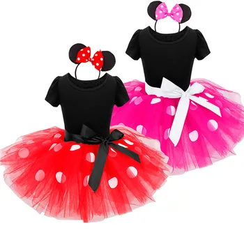 Disney 2szt letnie ciuchy dla dziewczyn bawełna odzież dla dziewcząt Mickey noworodek odzież Dziecięca dla dzieci sukienka Roupas Bebe kreskówka