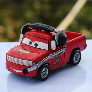 Disney Cartoon Filmy Pixar Cars Newbie No. 95 PiLightning McQueen Command Vehicle Diecast Metal Alloy Model Toy Car For Kid Gif