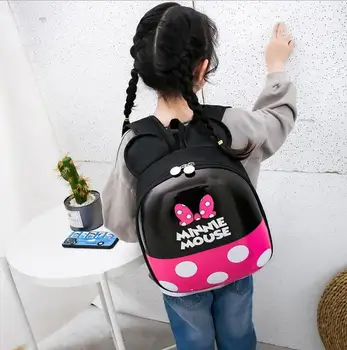 Disney new skorupy przedszkole szkolny torba dzieci plac torba chłopcy dziewczynki Myszka Minnie plecak
