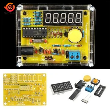 DIY Kits 1Hz-50MHz Crystal Oscillator Frequency Meter Tester 5 digits display Digital Frequency Counter module with Acrylic Case