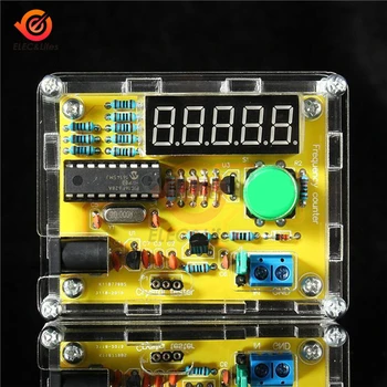 DIY Kits 1Hz-50MHz Crystal Oscillator Frequency Meter Tester 5 digits display Digital Frequency Counter module with Acrylic Case