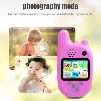 Dla dzieci mini - kamera Full HD 1080P Przenośny cyfrowy wideo-aparat 2-calowy wyświetlacz ekranowy dzieci dla dzieci gry edukacyjne kamery
