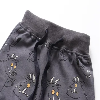 Dla dzieci potwory spodnie dresowe dla chłopców i dziewcząt długie spodnie zwierzęta print nowa dostawa dziecięce spodnie Spodnie