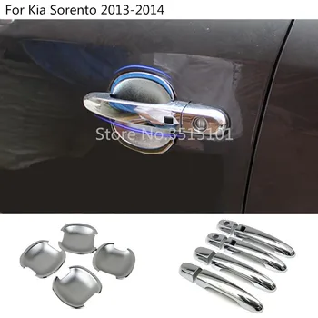 Dla Kia Sorento 2013 pokrywa samochodu stylizacja detektor ramka panel lampa wykończenie ABS chromowana klamka miska podłokietnik uchwyt