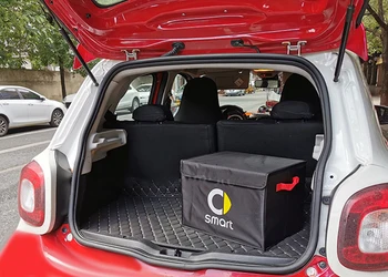 Dla Mercedes Smart Fortwo Forfour 453 450 451 452 454 Cabrio City-Coupe Car Storage Bag Składany Bagażnik Organizator Skrzynia Torba Do Przechowywania