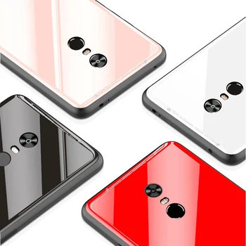 Dla Redmi Note 4X Case luksusowy połysk szkło hartowane Silikonowy pokrowiec Case for Xiaomi Redmi 4X / Redmi Note 4 Note 4 Global