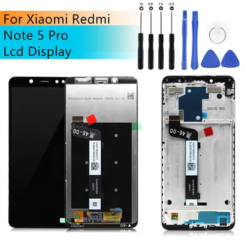 Dla Xiaomi redmi note 5 Pro pantalla Wyświetlacz LCD touch screen Digitizer with Frame Redmi Note 5 LCD Display Assembly Repair Part