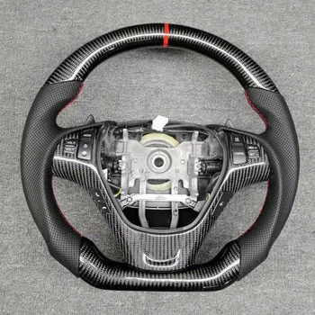 Dostosowywającą Skórzana Wyścigowe Kierownica Z Włókna Węglowego Dla Hyundai Genesis Coupe 2013