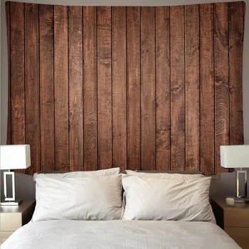 Drewniane podkładki na ścianie gobelin tapiz de pared tela drop shipping tissu mural home decoration drewniana podłoga dywan