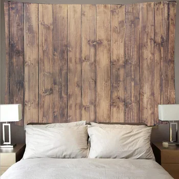 Drewniane podkładki na ścianie gobelin tapiz de pared tela drop shipping tissu mural home decoration drewniana podłoga dywan