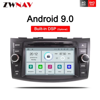 DSP 2 din Android 9.0 samochodowy odtwarzacz dvd z gps multimedialny stereo do suzuki swift 2011-2019 radia nawigacji radioodtwarzacz WIFI BT map
