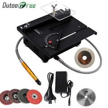 Dutoofree Multi-Function Jade Carving Machine Table Mill Small Cutting Machine Micro Table Saw Beeswax Woodworking Polishing