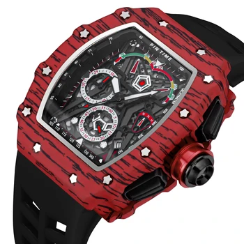 Duża tarcza zegarek sportowy mężczyźni hip-hop chronograf wojskowe męskie zegarki najlepsze marki luksusowych wodoodporny zegarek Reloj Hombre relogio montre
