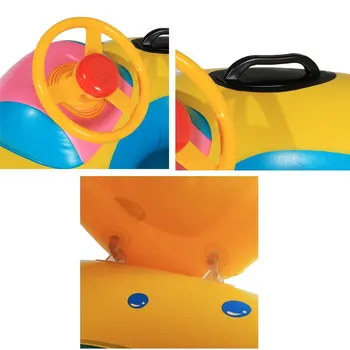 Dzieci dzieci pływają ponton do pływania pierścienie rozwój wody zabawki z parasolem (1-3 lata)